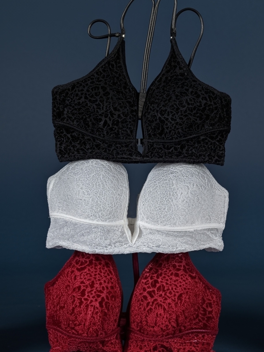 3 Victoria Secret PINK Velour Longline Bralettes Size L